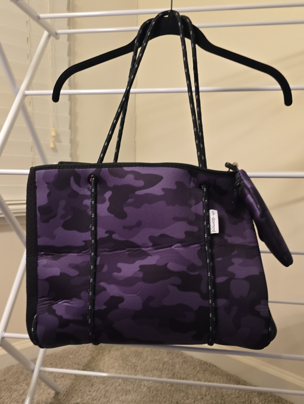 Purple Camo Tote Bag